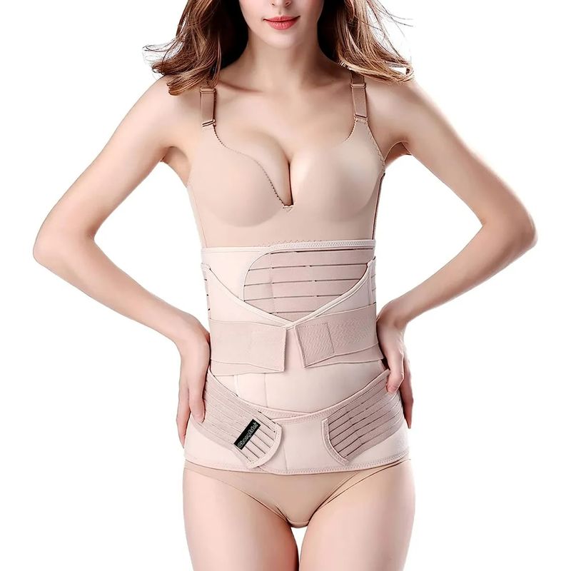 GENERICO - Faja Postparto 3 En 1 Ajustable Reductora Cintura Maternidad XXL