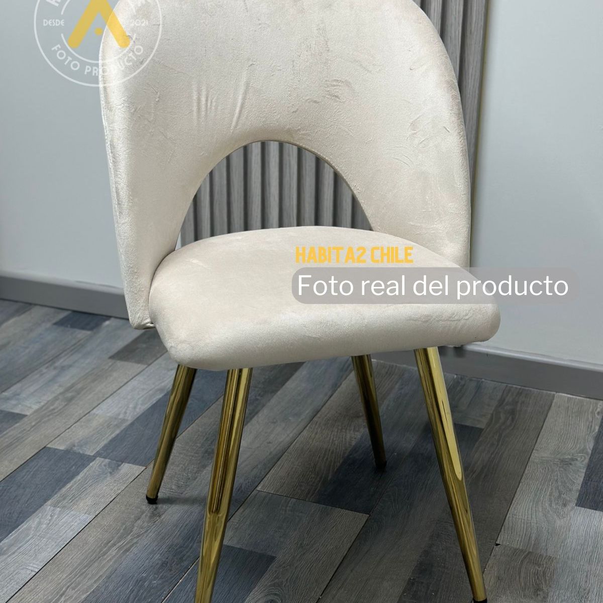 HABITA2 CHILE - Silla Elsa Gold - Beige