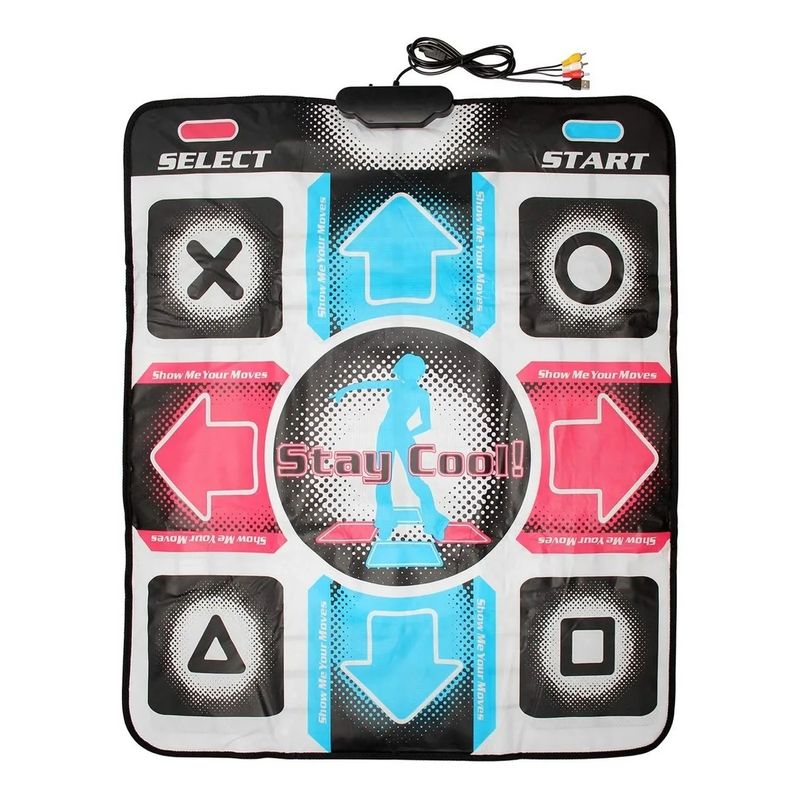 GENERICO - Alfombra De Baile Usb Para Pc Y Rca Para Tv + Disco