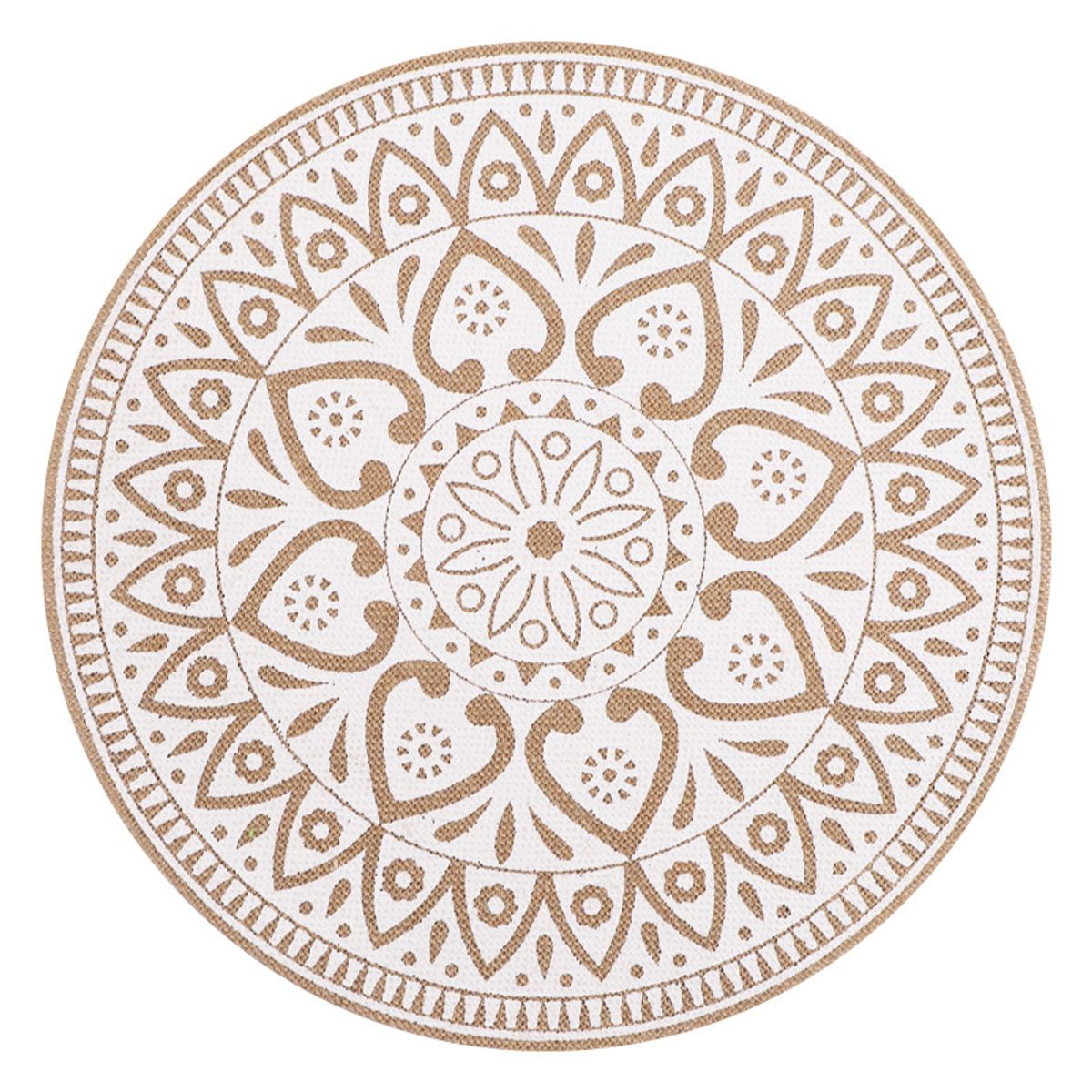 PUREPOWER - Set 6 Manteles Individuales De Mesa Bohemio Redondo-Φ38cm