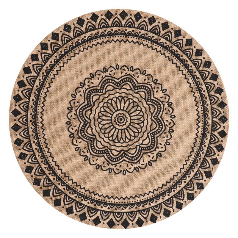 PUREPOWER - Set 6 Manteles Individuales De Mesa Bohemio Redondo-Φ38cm