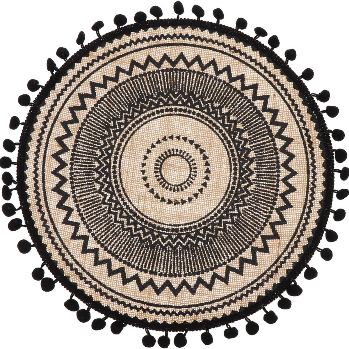 PUREPOWER - Set 06 Manteles Individuales De Mesa Bohemio Redondo-Φ38cm
