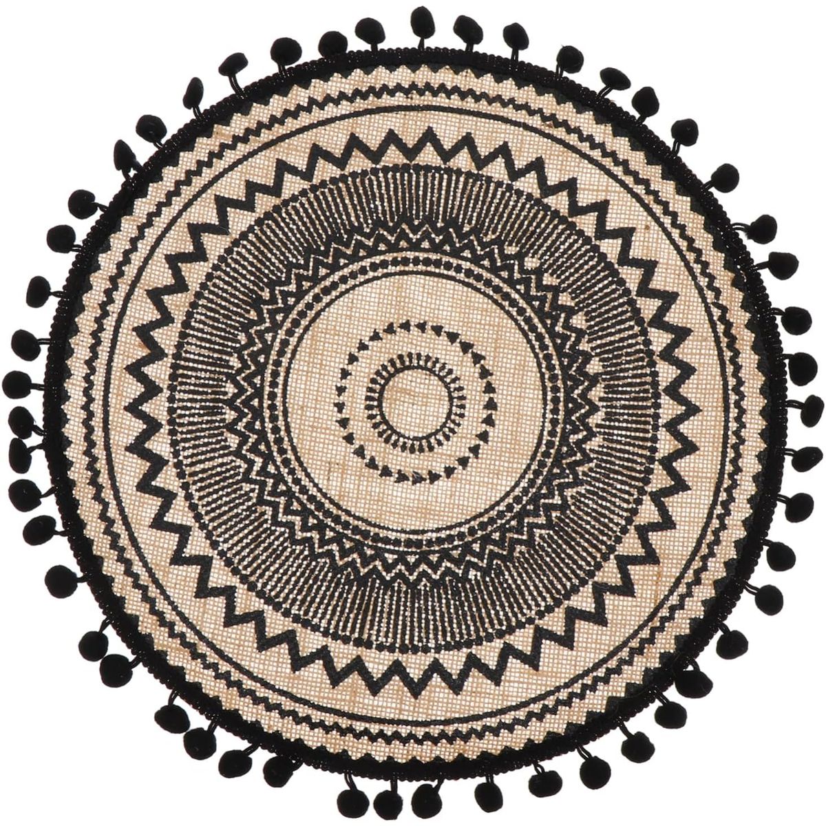 PUREPOWER - Set 06 Manteles Individuales De Mesa Bohemio Redondo-Φ38cm