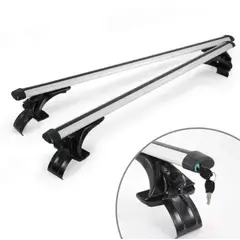 GENERICO - Barras Porta Equipaje Parrilla Auto Techo Universal + Llave