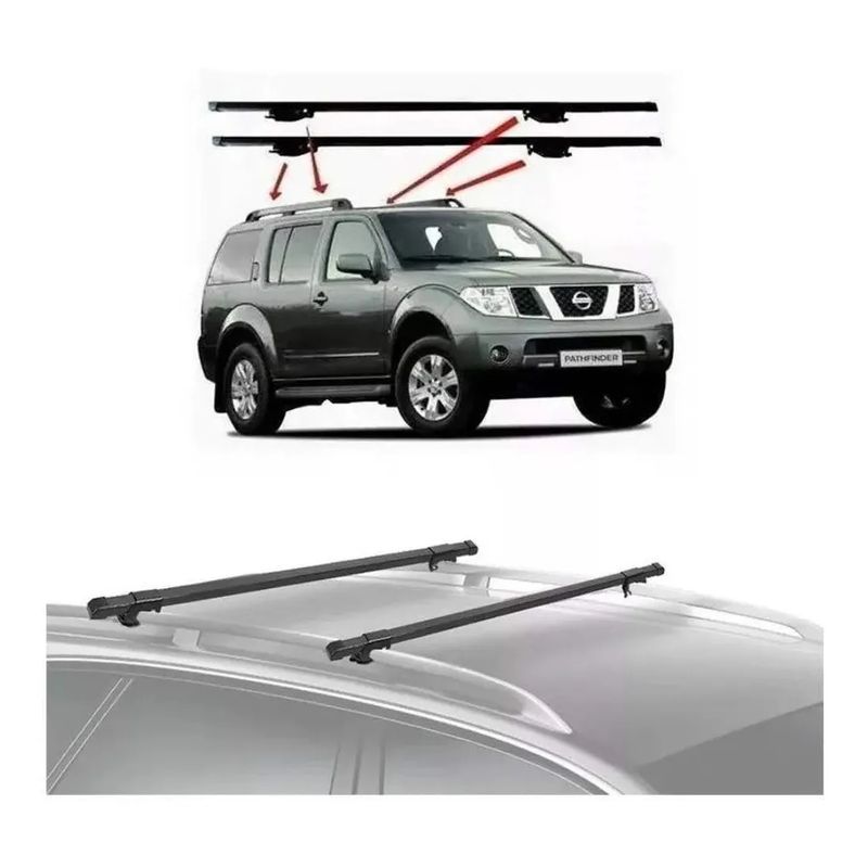 GENERICO - Barras Porta Equipaje Parrilla Auto Techo Jeep Universal