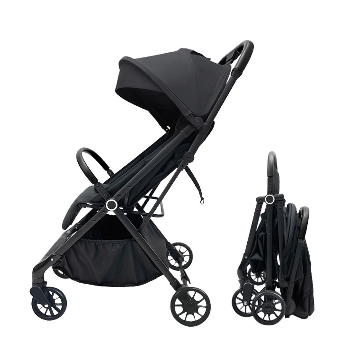 GOLDEN BABY'S - Coche de Paseo Compacto Plegado Automatico con Accesorios