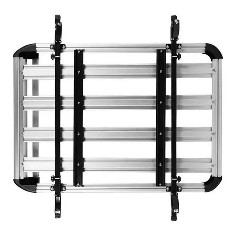 GENERICO - Parrilla De Techo Aluminio 13x09mt + Barras Porta Equipaje