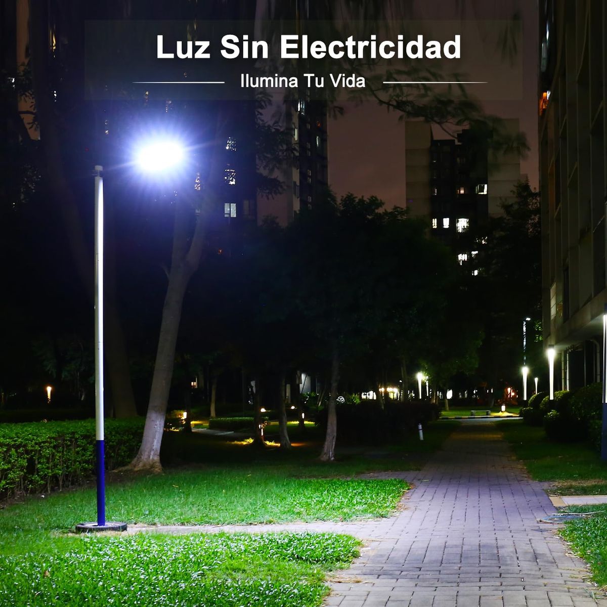 GENERICO - Luces Solares De Calle Para Exteriores Con Sensor Movimiento