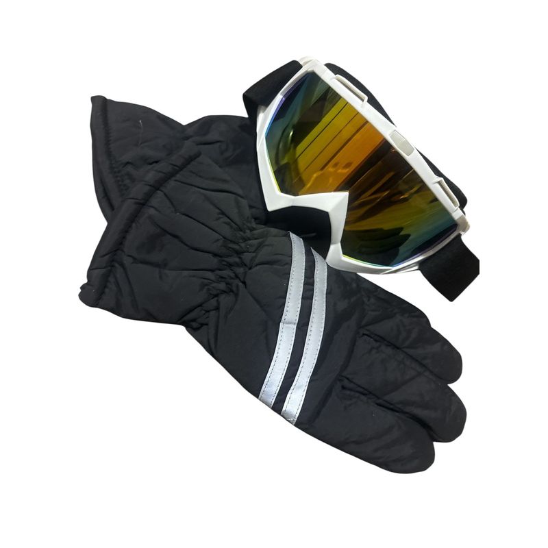 GENERICO - Lentes De Nieve Para Niños Y Jovenes + Guantes  Ski  Snowboard