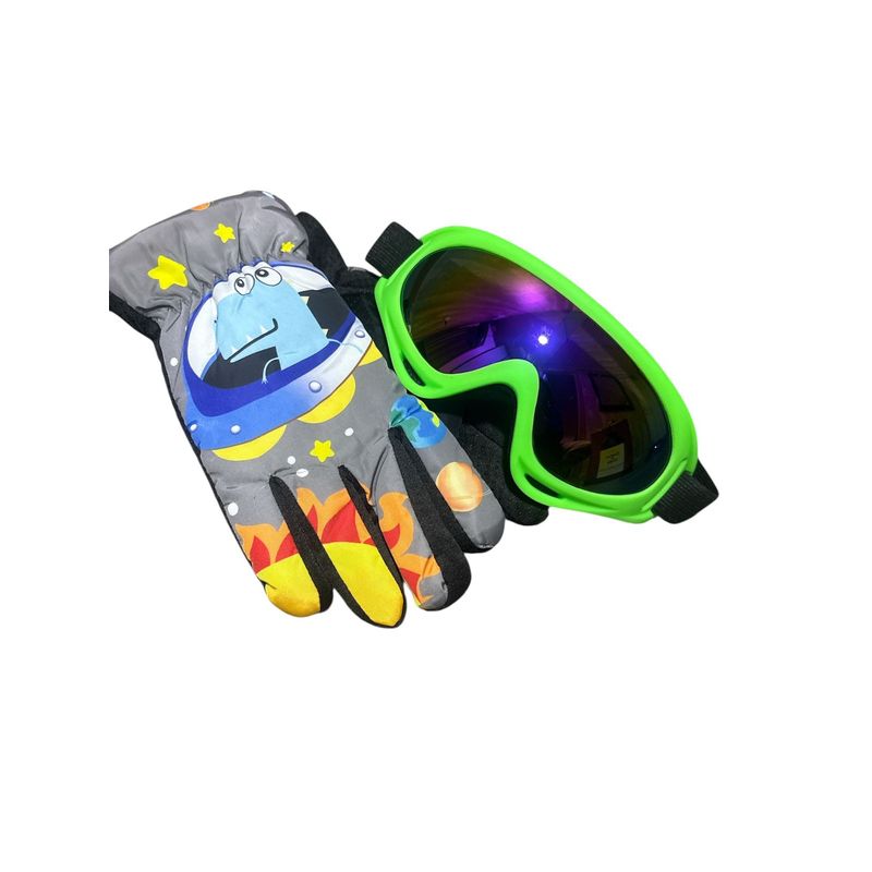 GENERICO - Lentes De Nieve Para Niños Y Jovenes + Guantes  Ski  Snowboard