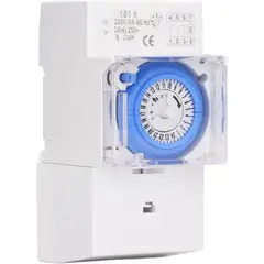 KUANGYE - Timer Analogo Reloj Control 220v Riel Dim 16a 24h Reserva