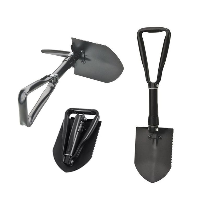 EDWINAYY - Pala Plegable 2 En 1 Militar Multifuncional Camping
