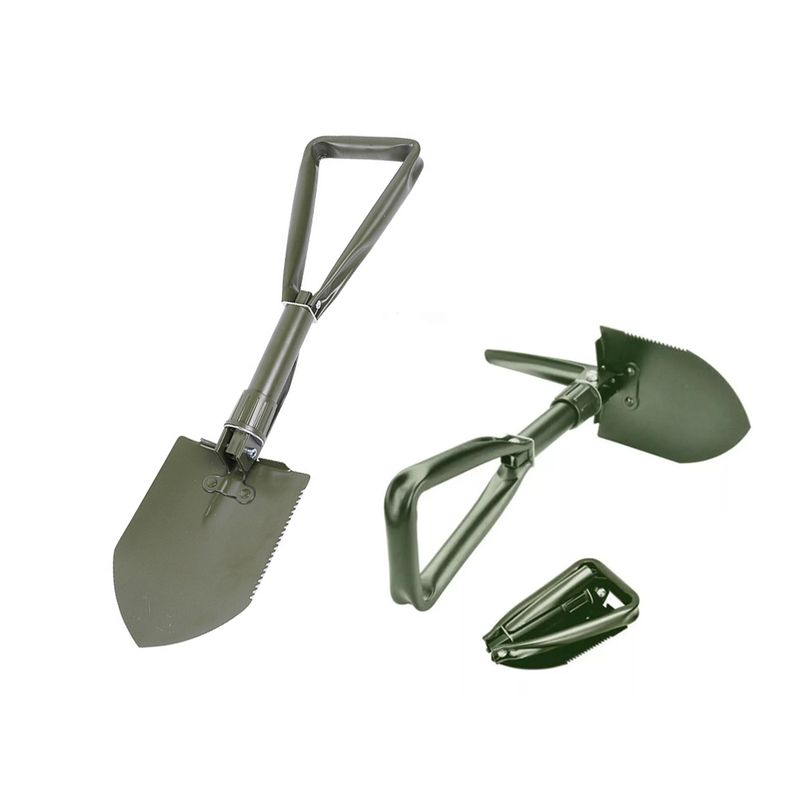 EDWINAYY - Pala Plegable 2 En 1 Militar Multifuncional Camping