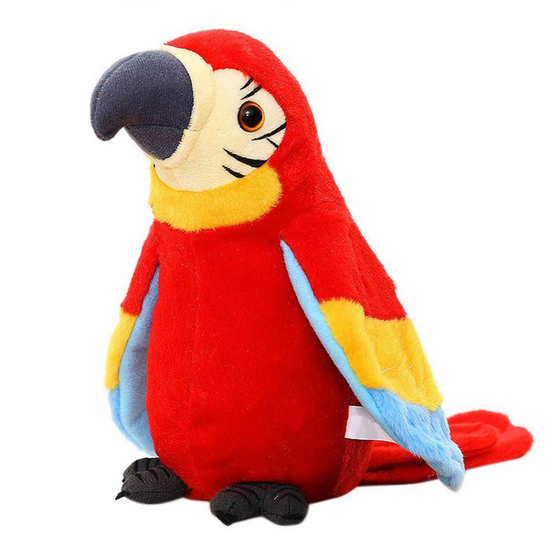 DANWEILE - Peluche de guacamayo parlante - Rojo