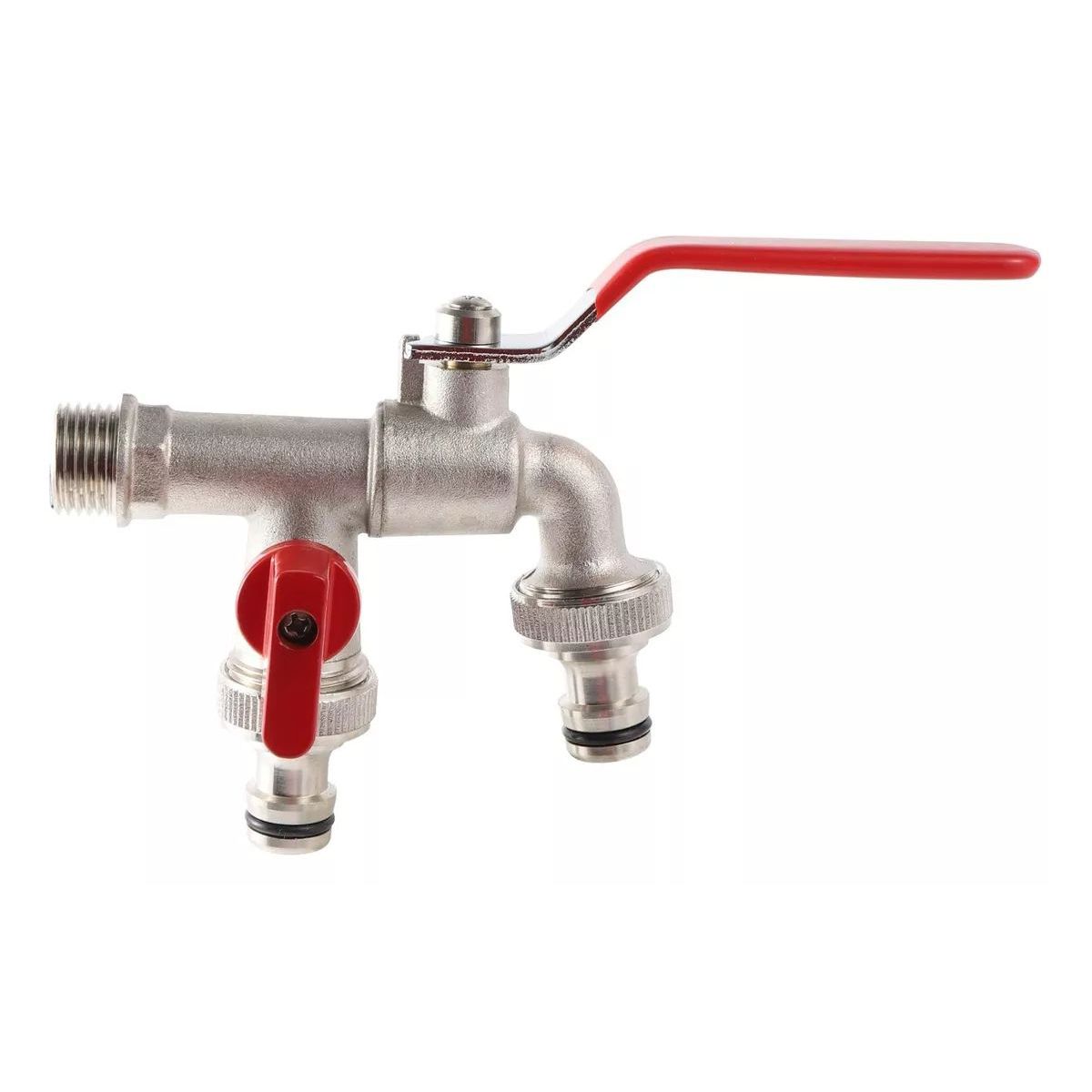 KUANGYE - Llave De Jardín Con Doble Salida 12