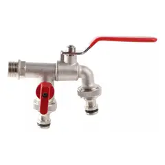 KUANGYE - Llave De Jardín Con Doble Salida 12