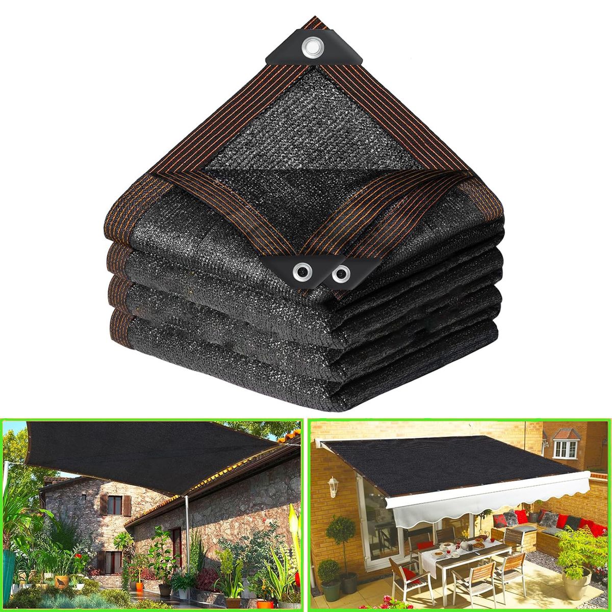 GENERICO - 95% Lona De Malla Para Sombra 3x4M Para Jardín Patio Plantas