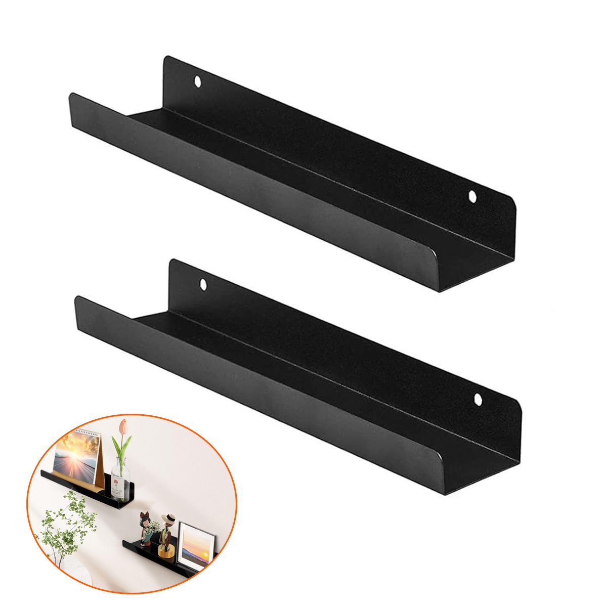 EINICIO - 2pzs Estantes Acrílicos para Almacenamiento en la Pared