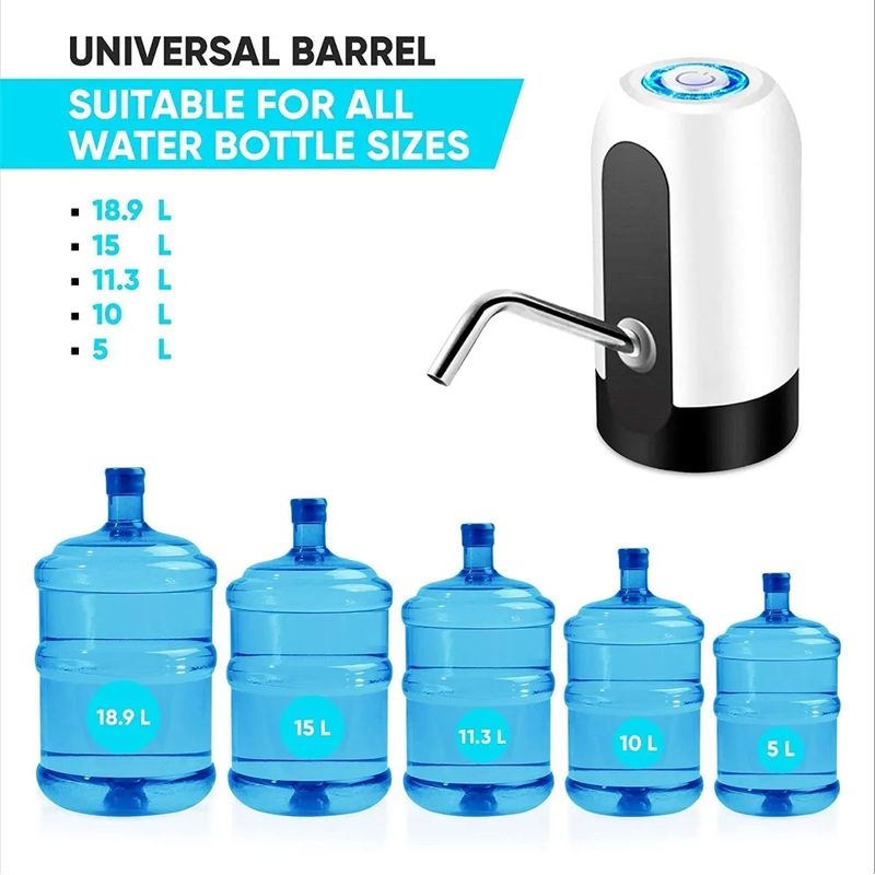 GENERICO - Bomba Dispensador Agua Eléctrico Recargable Usb Botellon