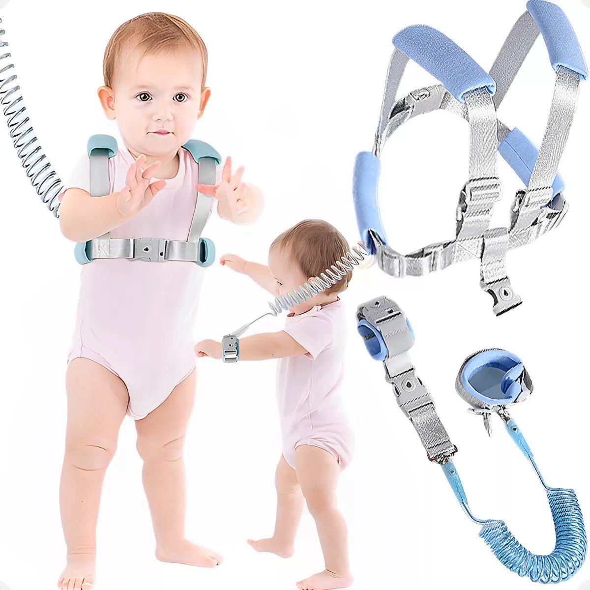 EDWINAYY - Anti Perdida 2 En 1 Pulsera Arnés De Seguridad Para Ni?os
