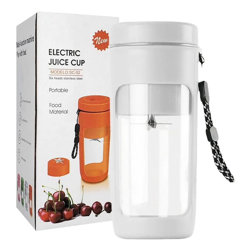 GENERICO - Juguera Batidora Vaso Personal Licuadora BLANCO