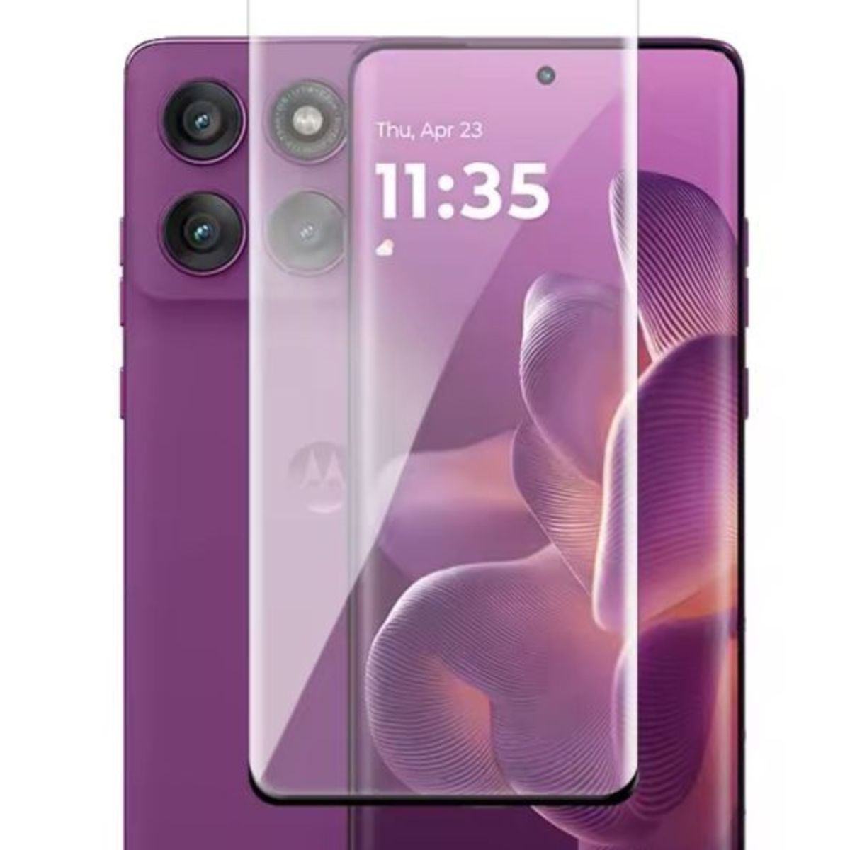 GENERICO - Lamina Mica Vidrio Templado Completa Para Motorola Edge 60 Pro