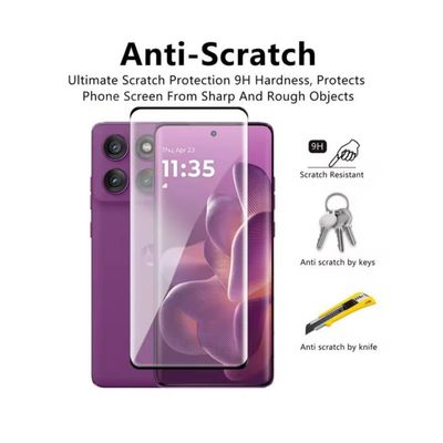 Imagen 2 del producto Lamina Mica Vidrio Templado Completa Para Motorola Edge 60 Pro