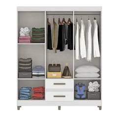 VEKKAHOME - CLOSET COIMBRA BLANCO 6P 2C