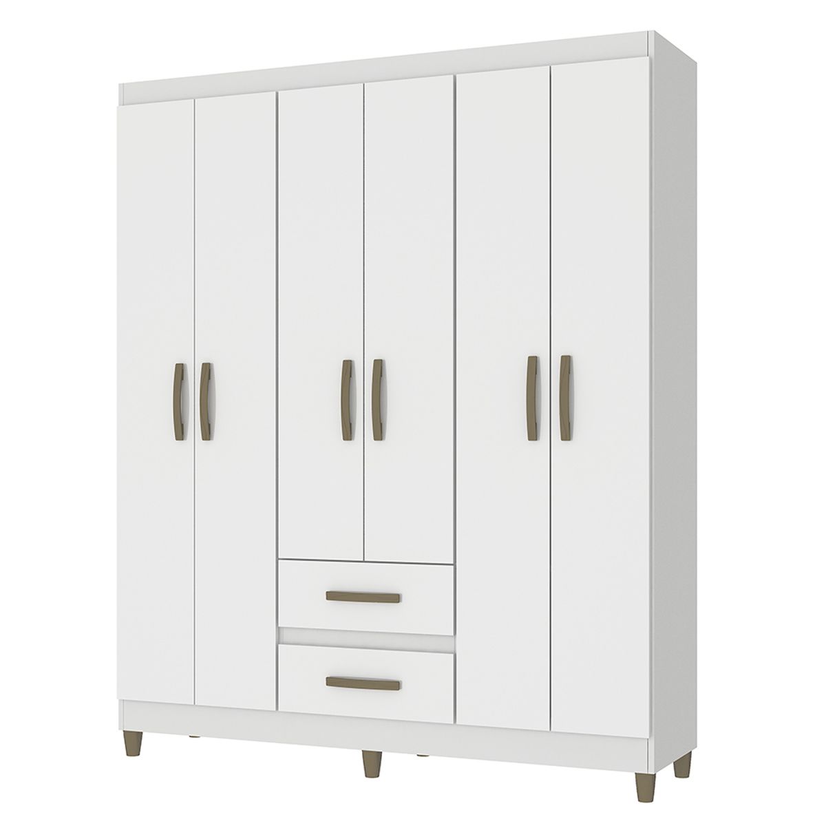 VEKKAHOME - CLOSET COIMBRA BLANCO 6P 2C
