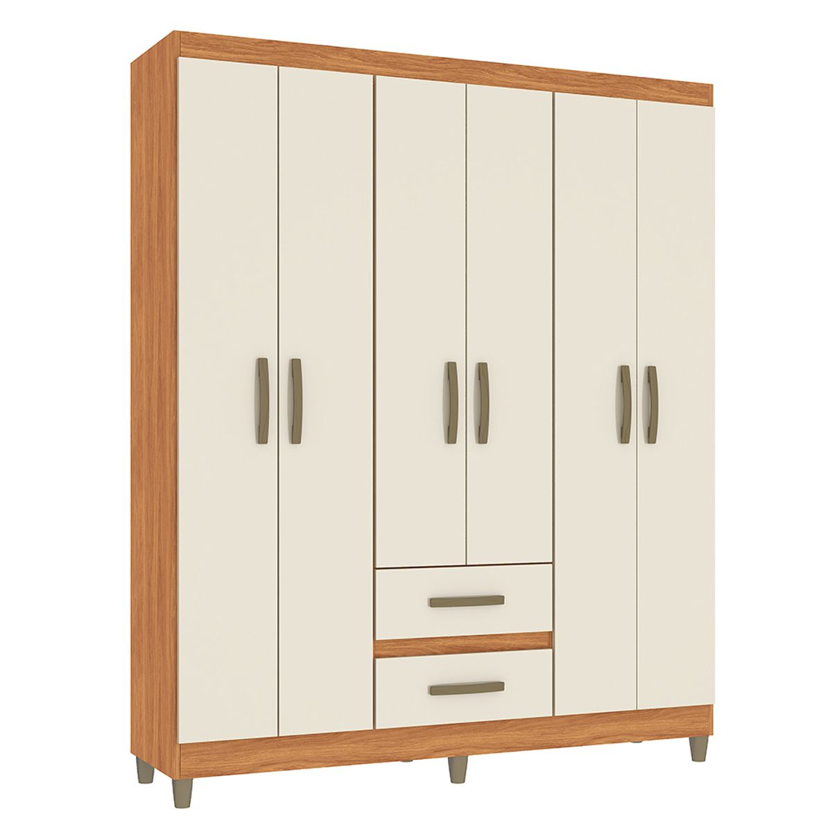 VEKKAHOME - CLOSET COIMBRA BEIGE 6P 2C