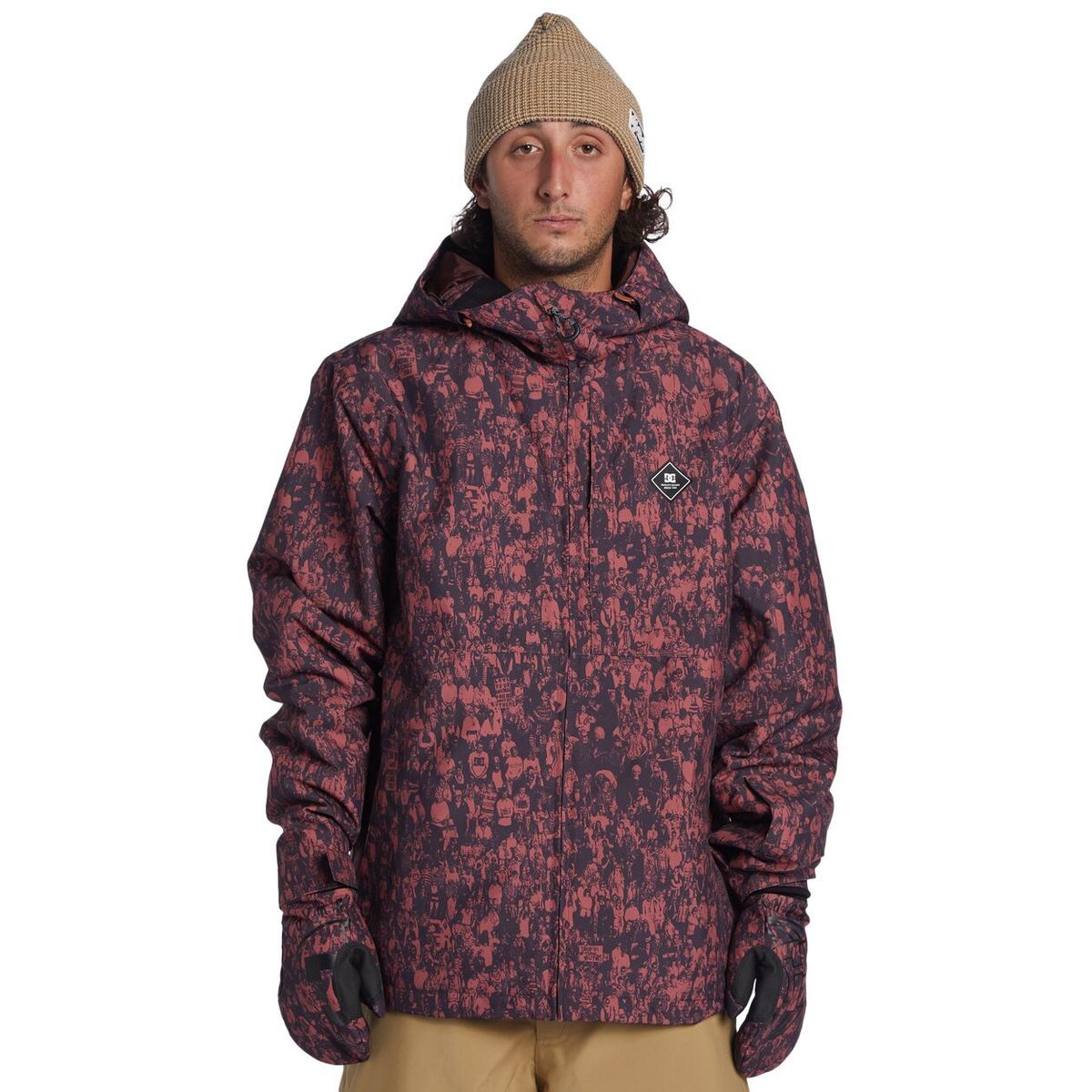 DC SHOES - Chaqueta Nieve Hombre Basis Print Marrón DC
