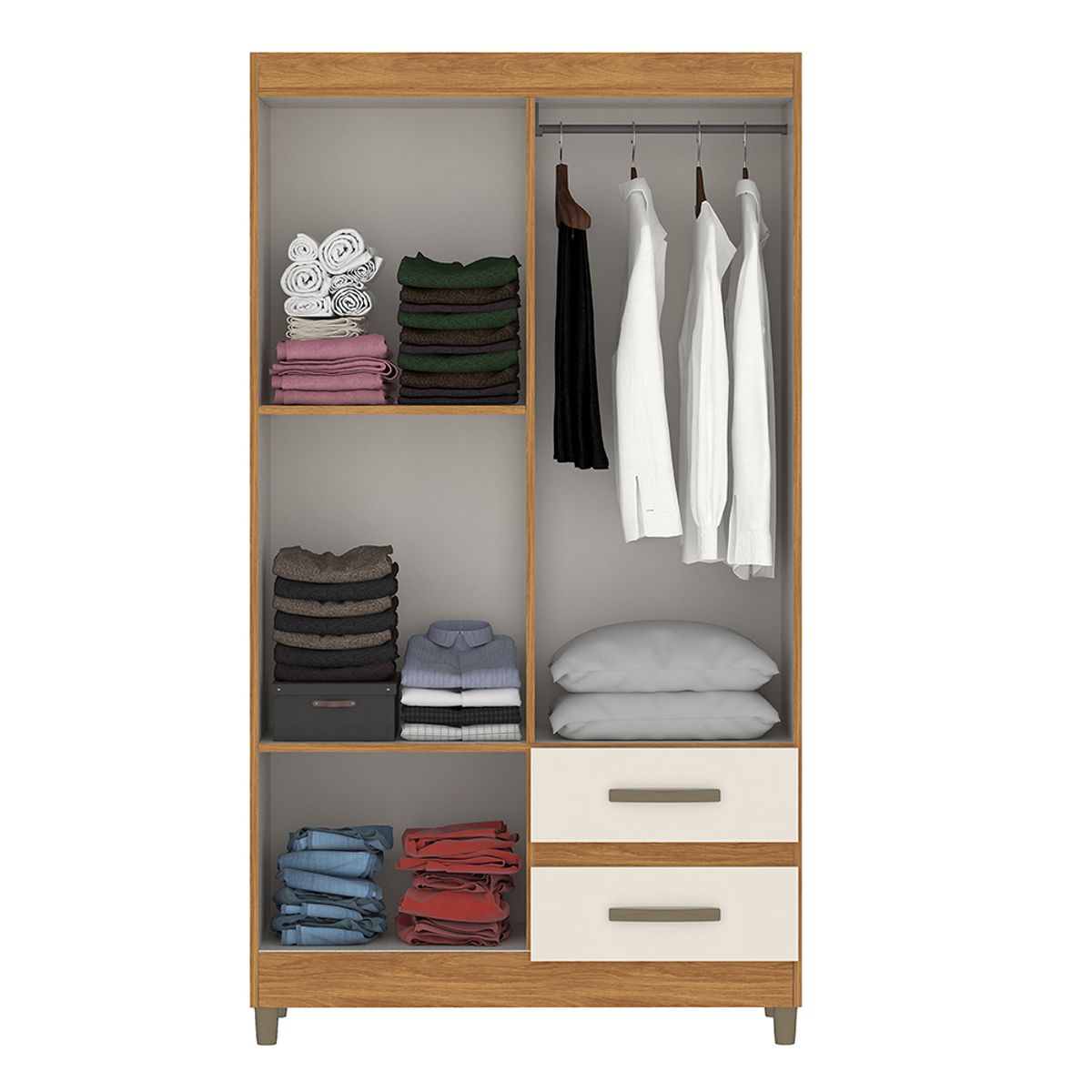 VEKKAHOME - CLOSET LISBOA BEIGE 4P 2C.