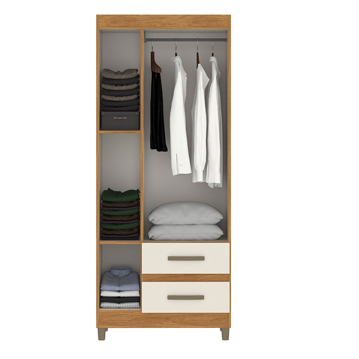 VEKKAHOME - CLOSET PORTO BEIGE 3P 2C