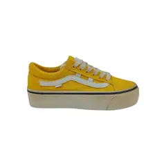 HERIEL - Zapatilla Amarilla Lona Mujer