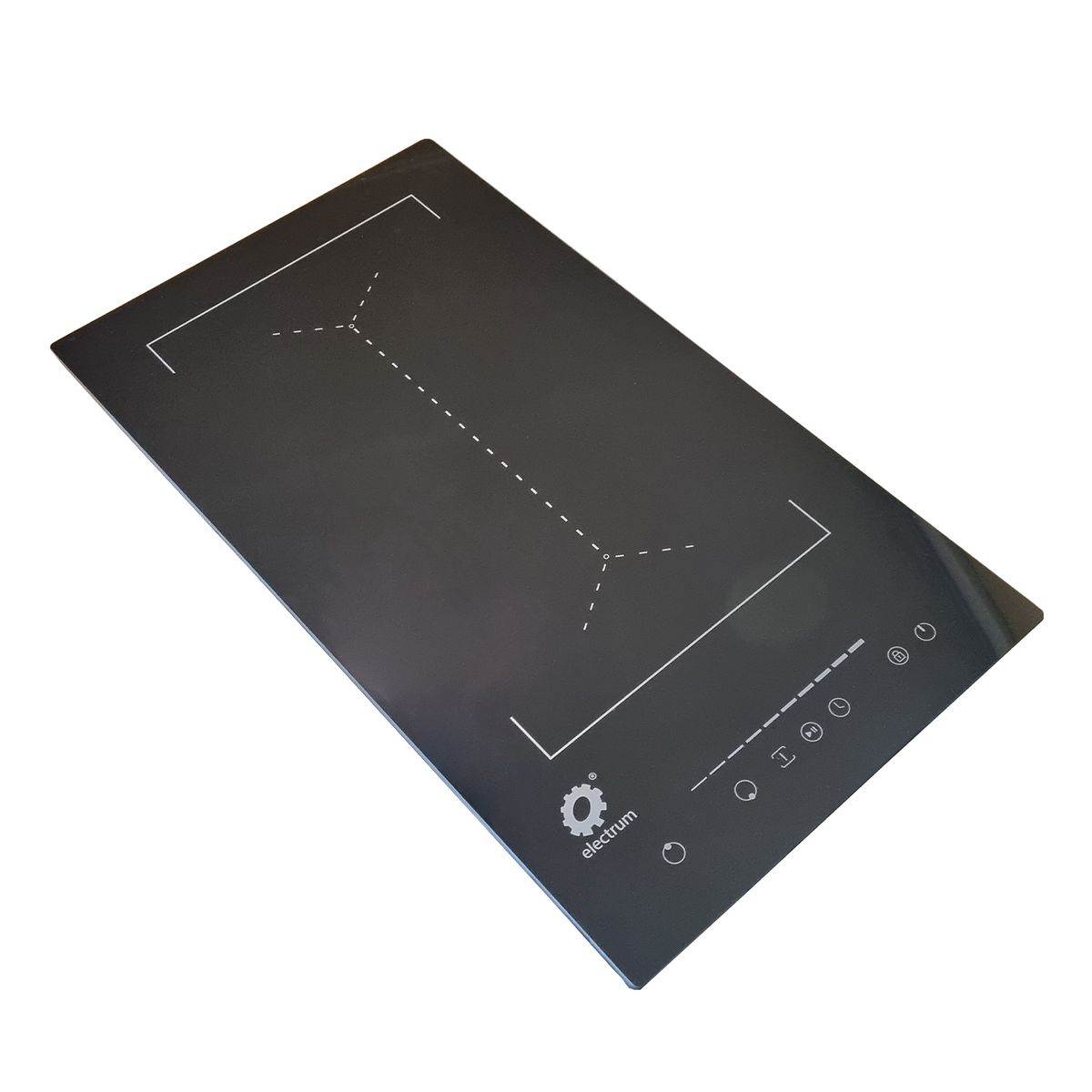 ELECTRUM - Encimera de inducción 2 platos 27 x 50 con zona flex