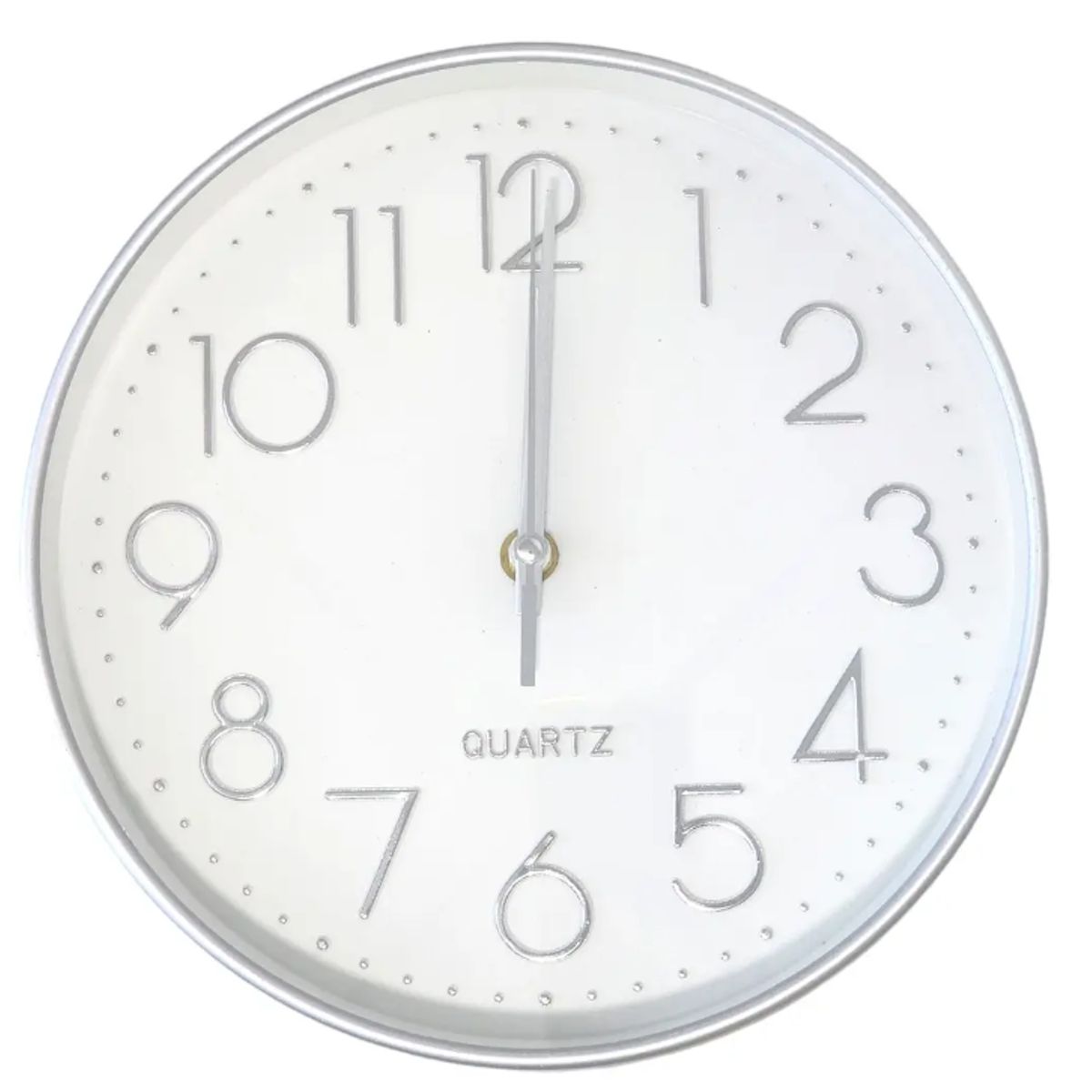 QUARTZ - Reloj decorativo de pared 25cm Plateado DBG1660