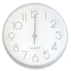 QUARTZ - Reloj decorativo de pared 25cm Plateado DBG1660
