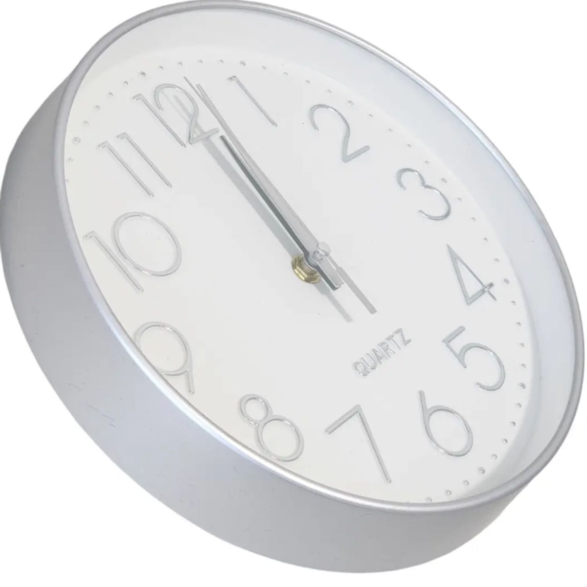 QUARTZ - Reloj decorativo de pared 25cm Plateado DBG1660