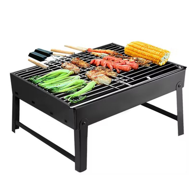 Parrilla plegable y portatil a carbon