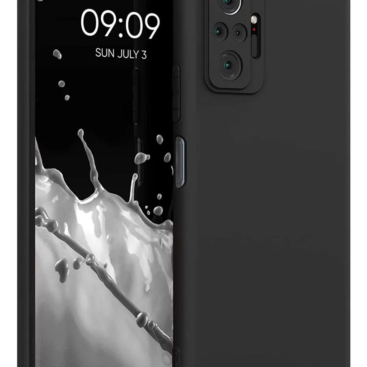 GENERICO - Carcasa Silicona Antihuellas Para Xiaomi Redmi Note 10 Pro Negro