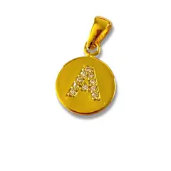 GOIA - Colgante Unisex Letra P Gold