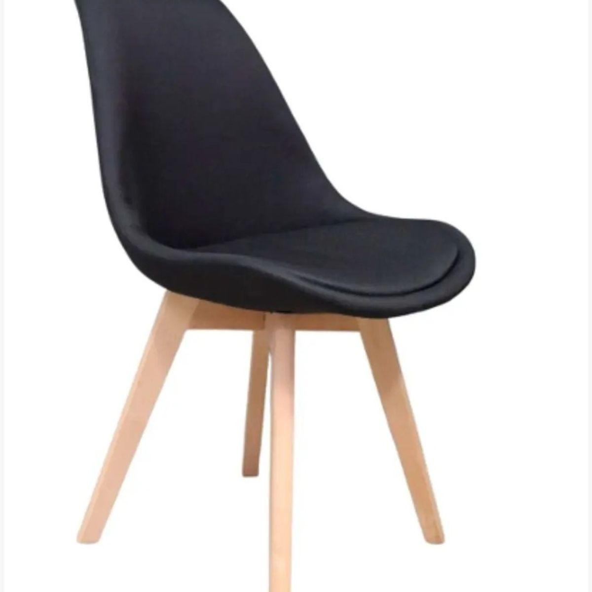 CORI CORI - Silla Tulip Lino Negro