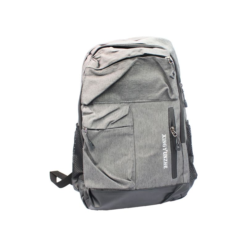 PUNTO STORE - Mochila Notebook Puerto USB y Bolsillos Secretos Gris - PS