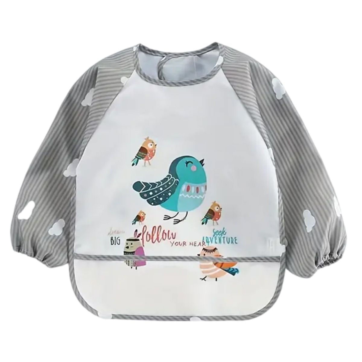 VATYERTY - Babero impermeable de manga larga con dibujos animados