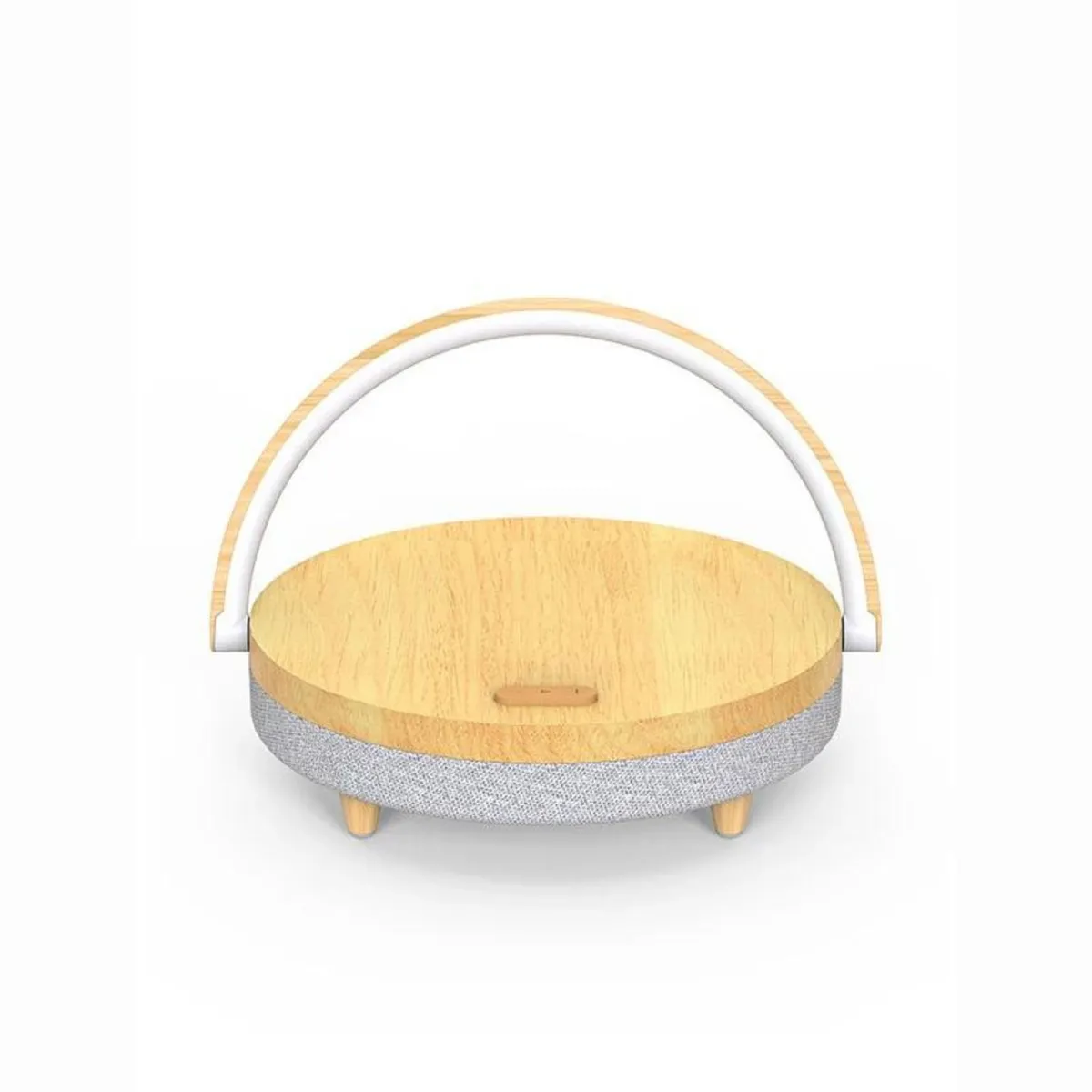 HOME ESSENTIALS - Lámpara con parlante BT y carga inalámbrica