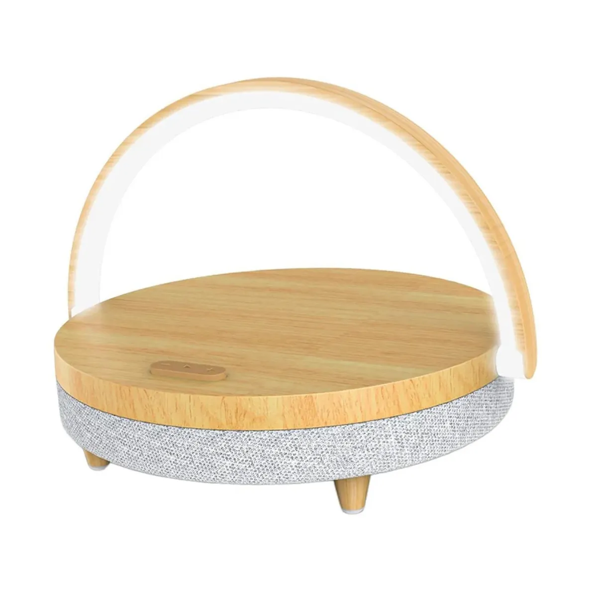 HOME ESSENTIALS - Lámpara con parlante BT y carga inalámbrica