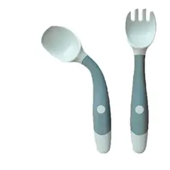 VATYERTY - Juego de tenedor y cuchara de entrenamiento con fiambrera