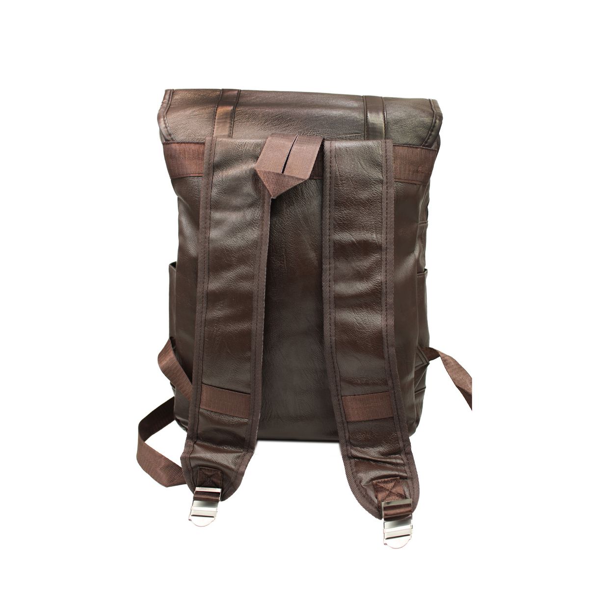 PUNTO STORE - Mochila Vintage Unisex Tipo Cuero Café - PS