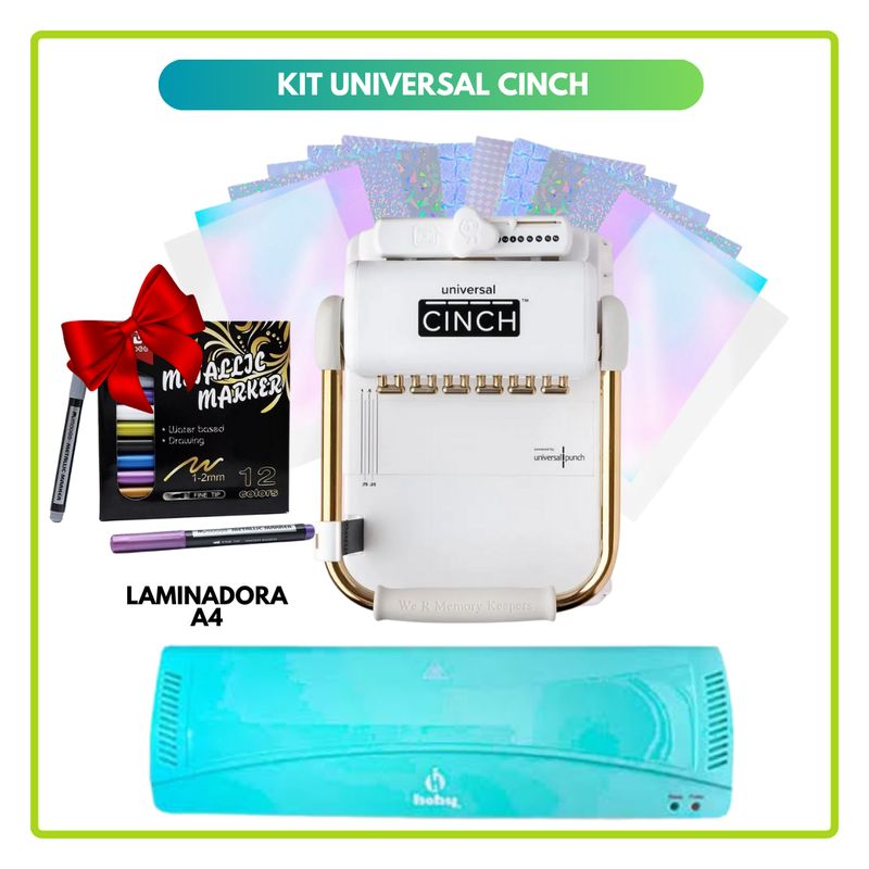 AMERICAN CRAFTS - Encuadernadora UNIVERSAL CINCH + INSUMOS 13