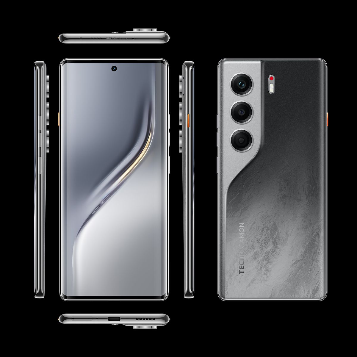 TECNO MOBILE - Celular Tecno Camon 40 Pro 256GB + 8GB Galaxy Black